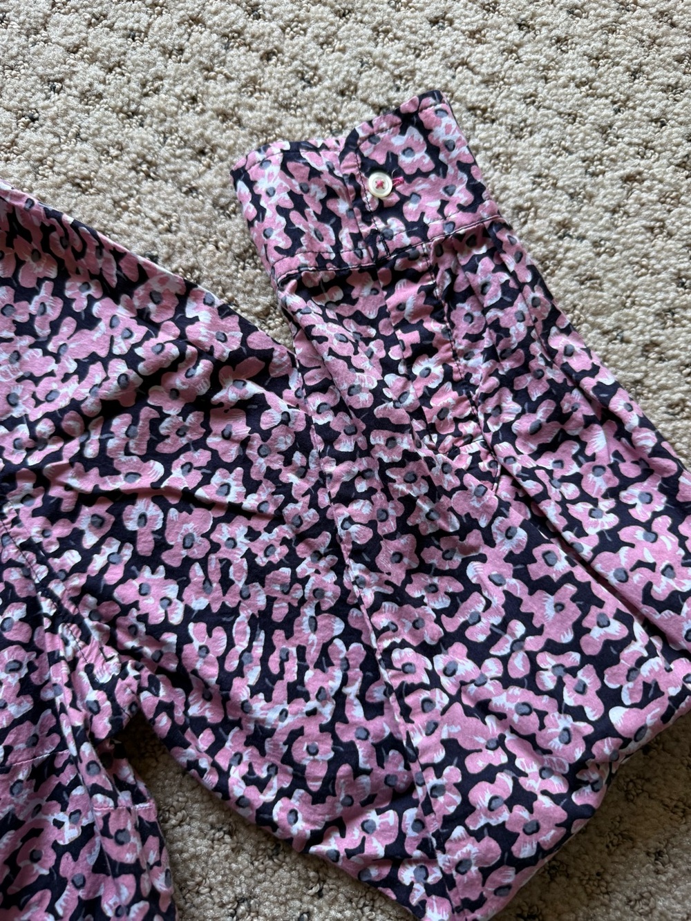 Talbots Women’s Pink Floral Button-Down Collared Shirt Size 8 - Picture 7 of 9